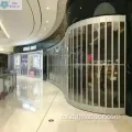 Transparentní plastové skládací dveře pro nákupní středisko